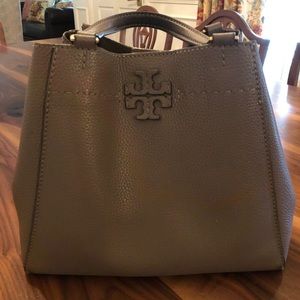 Tory Burch McGraw Small Carryall in Winter Plum